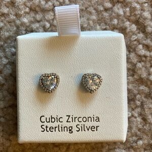 Sterling Silver Heart Earrings